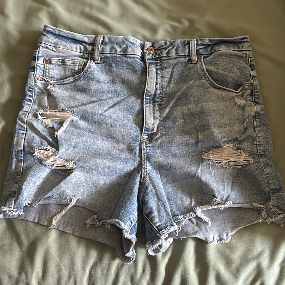 American Eagle Next Level Stretch Denim Mom Shorts